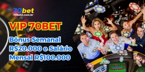 Privilégios de Membro VIP 70BET